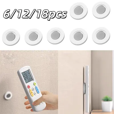 3-24개 자석 리모컨 홀더 에어컨 리모컨 벽걸이 보관 자석 훅 무타공 자석 버클